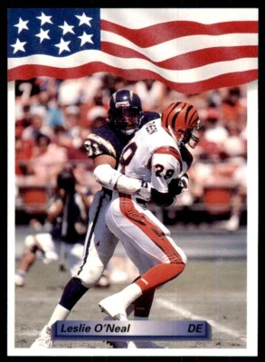 1992 All World Sports Leslie O'Neal Football Cards #180 - Image 1 of 2
