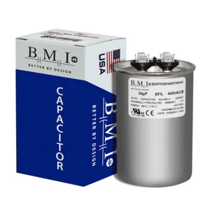 Motor Run Capacitor 50mfd 50uf 440V 440VAC 370VAC Round Metallized USA MADE - Picture 1 of 4