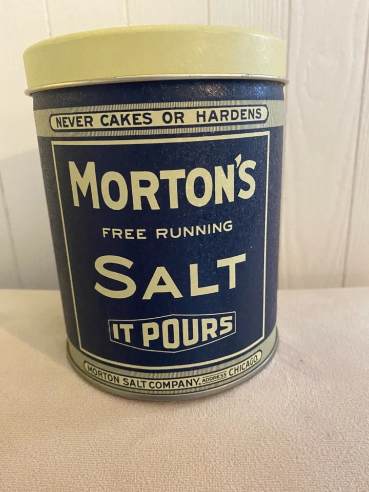 Morton Salt Tin VINTAGE Bristolware Repro. - Image 1 of 4