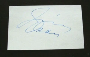 Tarjeta índice autografiada por Jimmy Dean 3x5 Sausage King cantante Big Bad John - Imagen 1 de 1