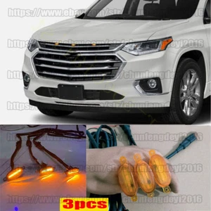 3x Para Chevrolet Traverse 09-24 Rejilla LED Luz Ámbar Estilo Raptor Rejilla Borde - Imagen 1 de 11