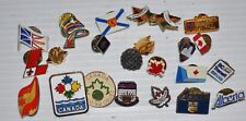 - lot of 21 CANADA small metal / enamel Pins 1980-90s -