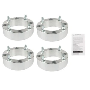4x espaciadores de rueda 4x156 2" 131 mm M12x1,5 plateados para Polaris Ranger RZR 2013+ - Imagen 1 de 9