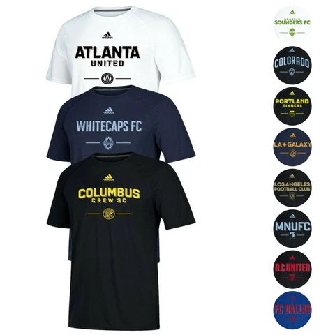 MLS Adidas Men's "Lined Up" Ultimate Climalite Performance T-Shirt Collection Cover
