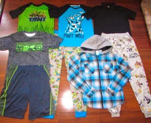 MARVEL Puma MARIO BROTHERS ~ Boy's 18 20 XXL ~ Lot of 8! Shirts & PJ Pants - Picture 1 of 11