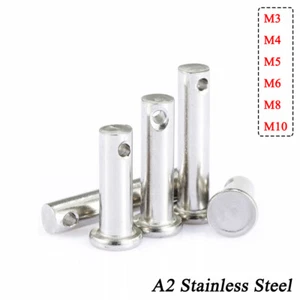 Clevis Pin with Head for Retaining R Clips and Split Pins 304 A2 Stainless Steel - Picture 1 of 11