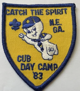 Boy Scout Catch The Spirit 1983 Council Casper Cartoon Comic Patch N.E. Georgia - Picture 1 of 4