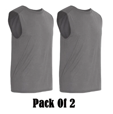 ¡NUEVO! Camiseta sin mangas Gildan Performance para hombre/niño, pequeña, carbón, paquete de 2 Foto 1 de 4