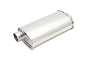 Vibrant Performance Offset-Center 2.5" In & Out StreetPower Oval Muffler 1106 - Picture 1 of 4