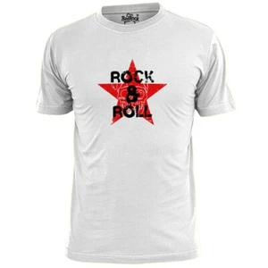 Herren Rock & Roll Star T-Shirt Musik Punk Rock Indie Gitarre - Bild 1 von 4