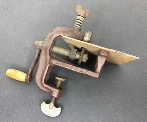 Antique Chandler Ayer Mass Hand Crank Pinking Tool for Fabric and Leather - Picture 1 of 11