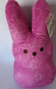 Peeps x Hello Kitty & Friends Pink Easter Bunny All Over Pattern Plush 12" A - Picture 1 of 7