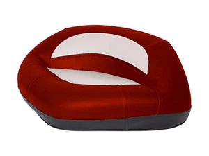 MARINE TWO TONE PRO BUTT BOAT SEAT - GREY/RED (76234GR) yacht fishing speedboat - Picture 1 of 1