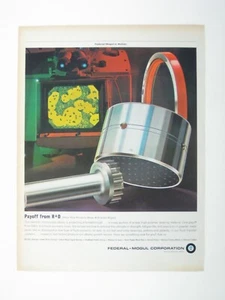 Federal Mogul Metal Piston Gear Display Print Advertising Industrial Engineering - Picture 1 of 2