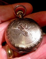 Aurora 6-size Solid Gold Hunting Case Pocket watch