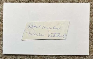 Dale Mitchell signed cut on chipboard - Indians debut 1946 - Picture 1 of 1