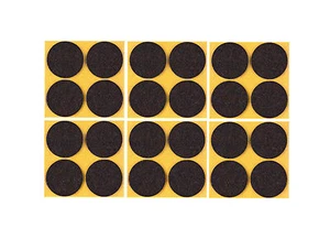 24 Stk. Filzgleiter selbstklebend Braun   Ø 25 mm - FG 03 - Bild 1 von 1