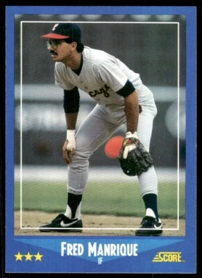 1988 Score Baseball Card Fred Manrique Chicago White Sox #139 - Image 1 of 2