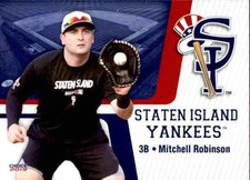 2019 Staten Island Yankees Choice #27 Mitchell Robinson Surrey BC Canada Card
