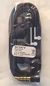 Genuine Black Sony MH-750 MH750 Headphones for Sony Xperia 90 Degree 3.5mm Jack - Picture 1 of 4