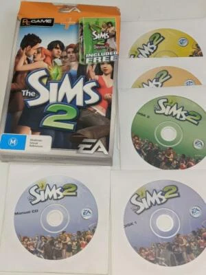 The Sims 2 + University Expansion - 2005 PC EA Games Box version - Image 1 of 2