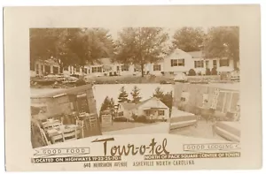 RPPC - Tour O Tel en Asheville NC ANTIGUO - Imagen 1 de 1