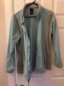 THE NORTH FACE   Girls  Junior XL  BLUE FULL ZIP FLEECE JACKET - Picture 1 of 8