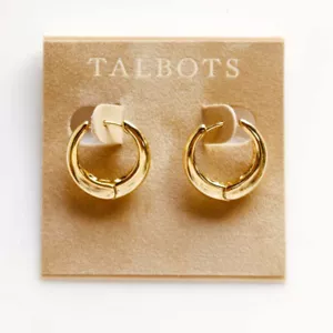 Neu 17 mm Talbots Basic Creolen Geschenk Mode Frauen Party Urlaub Schmuck - Bild 1 von 5