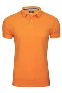 Superdry Mens Vintage Destroy Polo Shirt Short Sleeve (All Net Yellow, Size S) - Picture 1 of 5