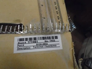 100 PCS. FEMALE TERMINAL CONNECTOR PIN INSERTS SUMITOMO 8100-2802 - Picture 1 of 1