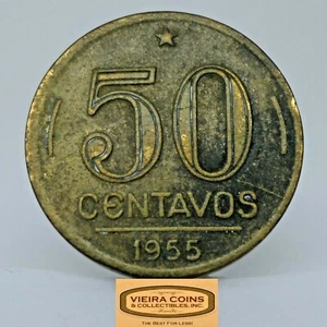 1955 Brazil 50 Centavos - #C21522NQ - Picture 1 of 2