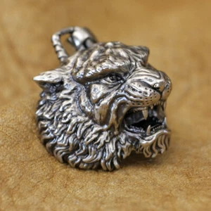 Details Cupronickel King of Tiger Pendant Charms Huge Animal Jewelry CP397D BZ - Picture 1 of 13
