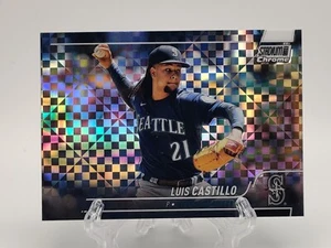 2022 Topps Stadium Club Chrome Luis Castillo #99 X-fractor SP Refractor - Picture 1 of 2