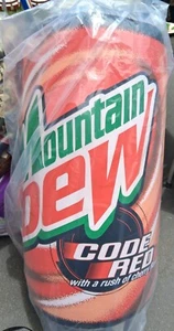 Mountain Dew Mt. Dew Code rote aufblasbare Werbedose 3 Fuß groß Werbung Swag Sammlerstück - Bild 1 von 4