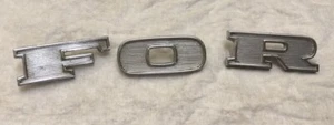 1967-1969 FORD PICK UP TRUCK HOOD LETTER EMBLEMS - Picture 1 of 9