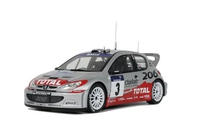 OttO Mobile OTM1085 1/18 Peugeot 206 WRC Tour De Corse Rallye 2002 #3 Limité - Photo 1/4