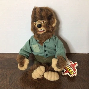 Vintage Stuffins Universal Studios Monsters 9 Zoll Wolfman Plüschpuppe mit Etikett CVS 1999 - Bild 1 von 7