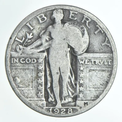 1928 Standing Liberty Quarter AC Average Circ - Image 1 of 3