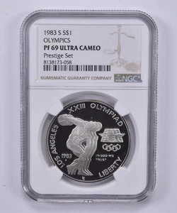 1983-S Olympic Commemorative Dollar Prestige Set PF69 UCAM NGC Brown Label *5792 - Picture 1 of 5