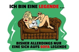 mrdeco Blechschild 30x40cm gewölbt Ich Bin eine Legende Spruch Deko Schild - Bild 1 von 2