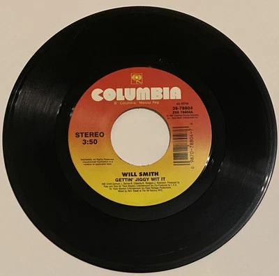 Will Smith " Gettin' Jiggy Wit It / Men in Black " 45 vinyl record 7” - Image 1 of 2