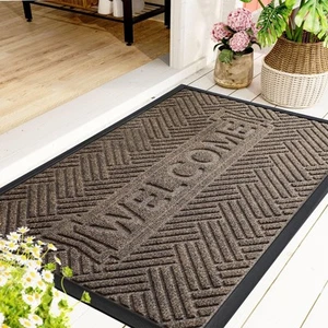 Front Door Mat Outside Entrance, Durable Outdoor Indoor Mat, Low Profile Heav... - Picture 1 of 8