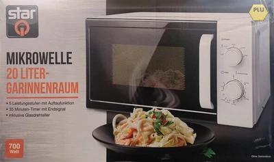 Star Q Mikrowelle 5 Leistungsstufen mit Auftaufunktion Timer 700 Watt 20 Liter - Bild 1 von 2