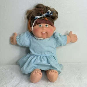 Cabbage Patch Kid Doll  2004 Play Along Hong Kong Girl Colored Hair 16” Freckles - Picture 1 of 14