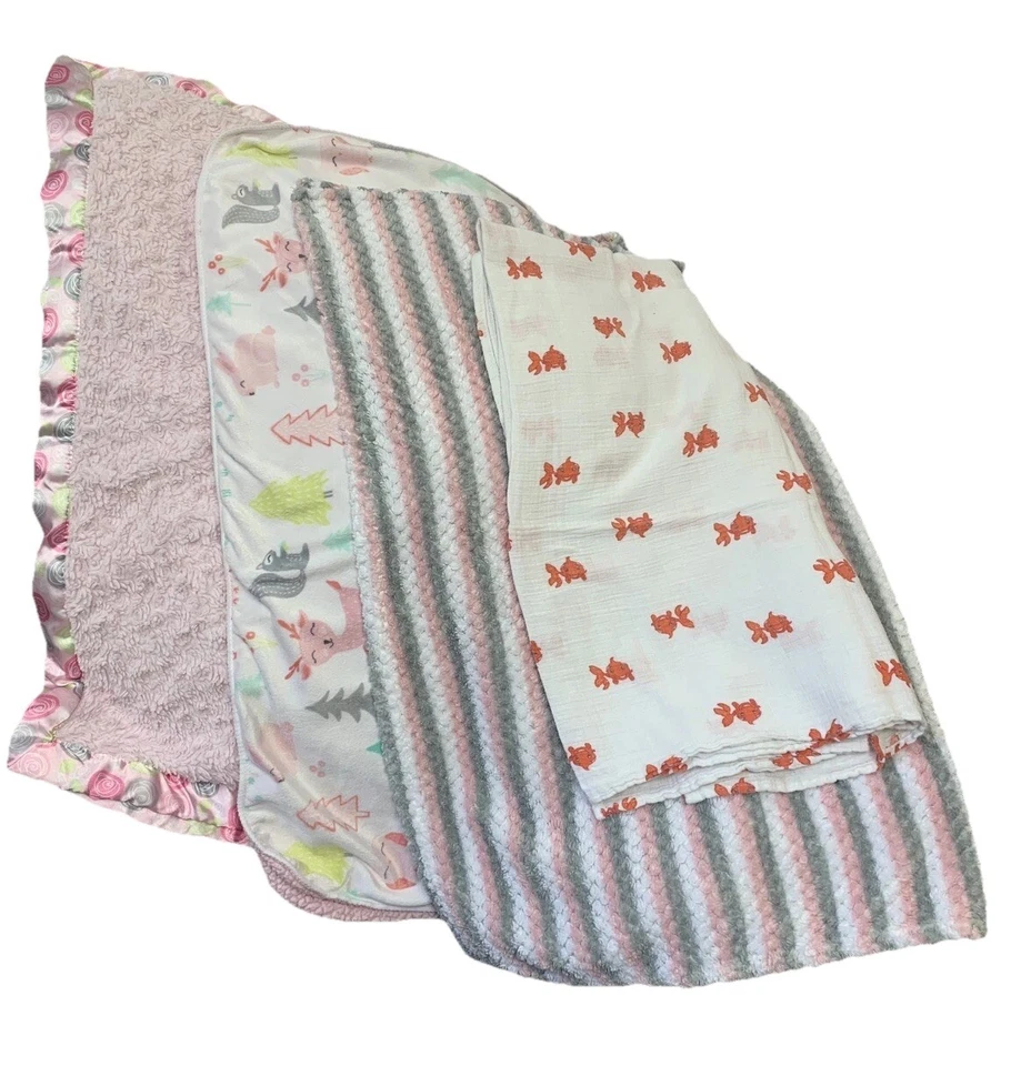 Mantas para bebé niña (juego de 4) Cloud Nine, Aden + Anais pasos suaves Foto 1 de 4