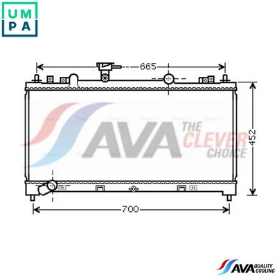 RADIATOR ENGINE COOLING MZ2226 FOR MAZDA ATENZA/Hatchback R2AA/R2BF 2.2L 4cyl 6 - Image 1 of 4