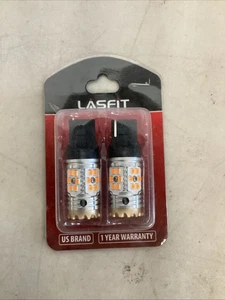 LASFIT 7443 7440 Amber LED Front Turn Signal Light Bulbs No Hyper Flash CANBUS - Picture 1 of 2