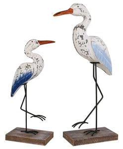 SAILINGSTORY Wooden Seagull Figurine Sea Bird Statue Nautical Coastal Beach D... - Picture 1 of 5