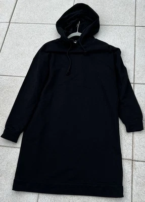 Sweatkleid Damen mit Kapuze, Schwarz Größe XS - Bild 1 von 4