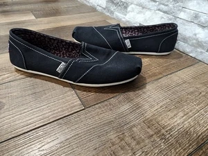 BOBS from Skechers Plush Peace & Love Memory Foam Black Flats 33645 sz 11 - Picture 1 of 9